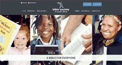 Desktop Screenshot of biblesociety.co.za