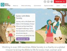 Tablet Screenshot of biblesociety.org.uk
