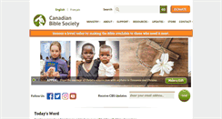 Desktop Screenshot of biblesociety.ca