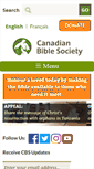 Mobile Screenshot of biblesociety.ca
