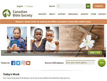 Tablet Screenshot of biblesociety.ca